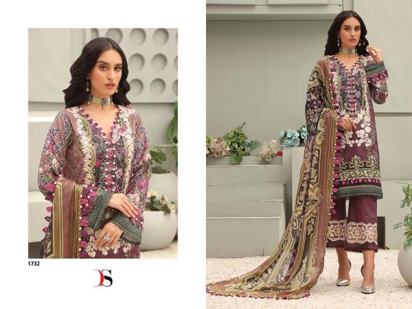 Deepsy Firdous Queens Court Cotton Embroidery Designer Pakistani Salwar Suits